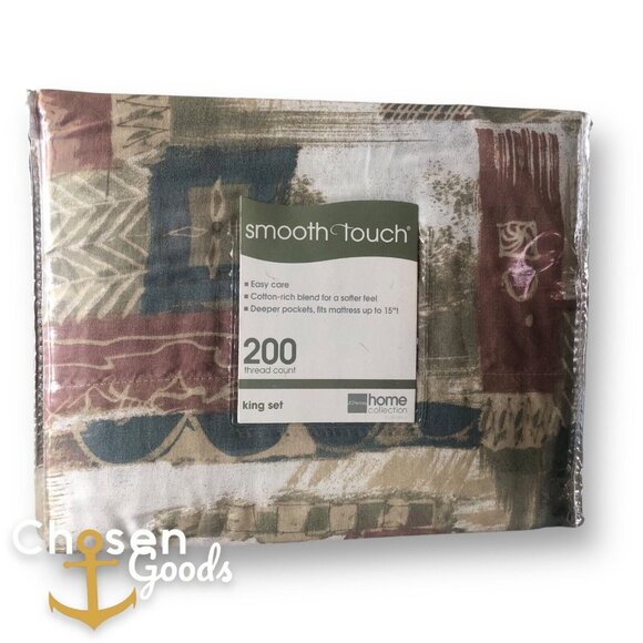JC Penny Home Collection Smooth Touch Tribeca King Set Deep Pocket 200 Count New - Picture 2 of 6